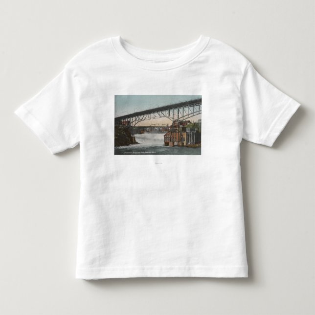 Straße Spokanes, Washington - Monroe- Kleinkind T-shirt (Vorderseite)
