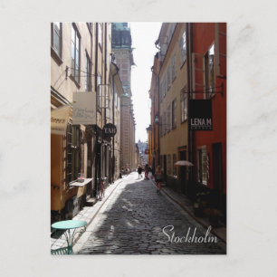Straße Stockholm Postkarte