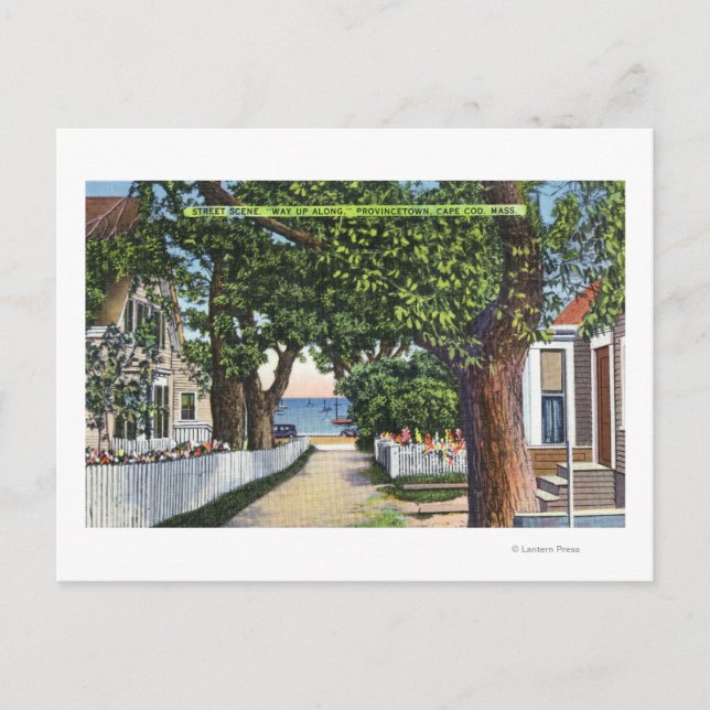 Straße Szene der Residenzen Postkarte (Vorderseite)
