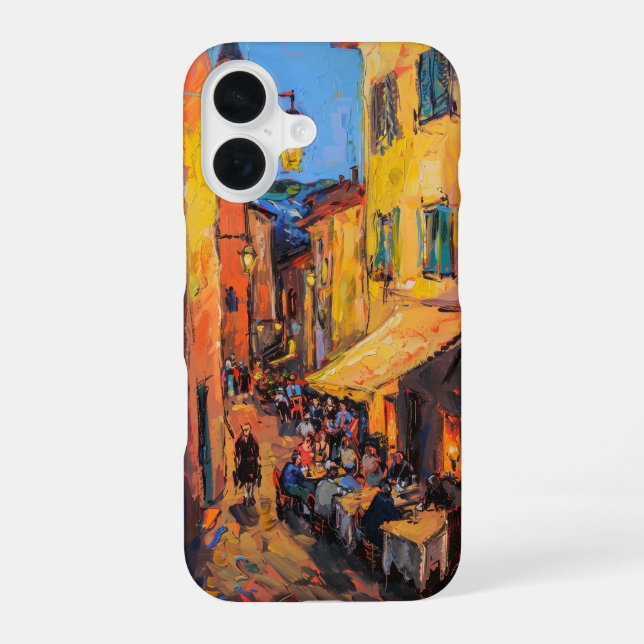 Straße Szene iPhone 16 Hülle (Rückseite)