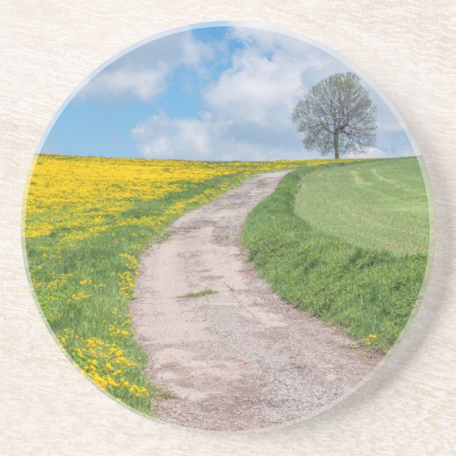 Straße und Baum Untersetzer (Vorne)