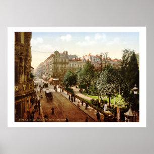 Straße Vintagen Frankreichs, Elsass-Lothringen, Poster
