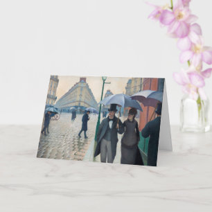 Straße von Paris; Regentag von Gustave Caillebot Karte