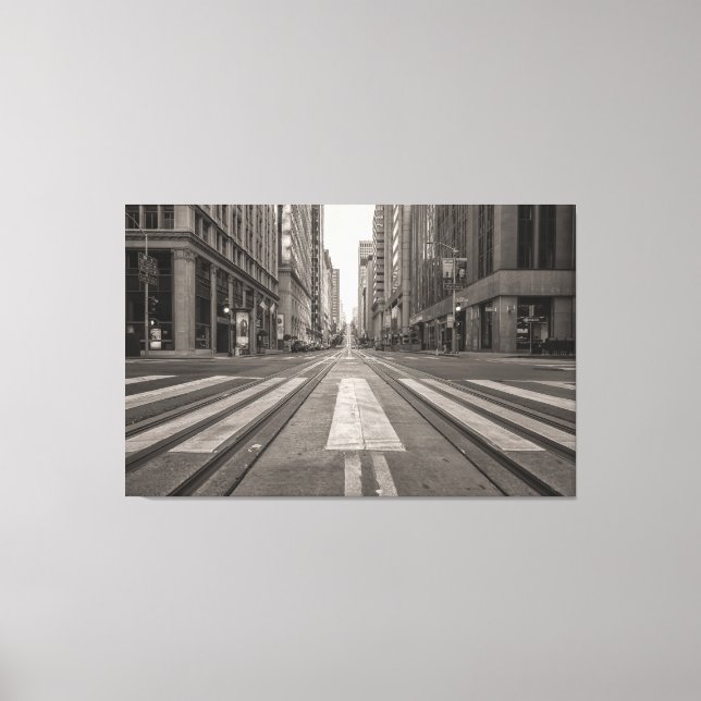 Straße von San Francisco Leinwanddruck (Vorderseite)