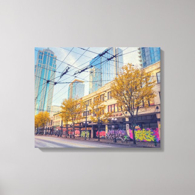 Straße von Seattle Leinwanddruck (Vorderseite)
