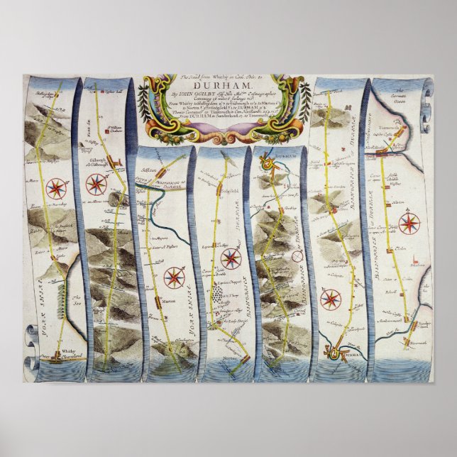 Straße von Whitby nach Durham Poster (Vorne)