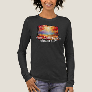 Straße weniger gegangen Art Mädchen Tri-Blend Shirt