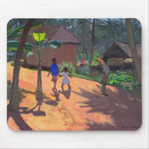 Straße zu Kovalum Strand Kerala 1996 Mousepad