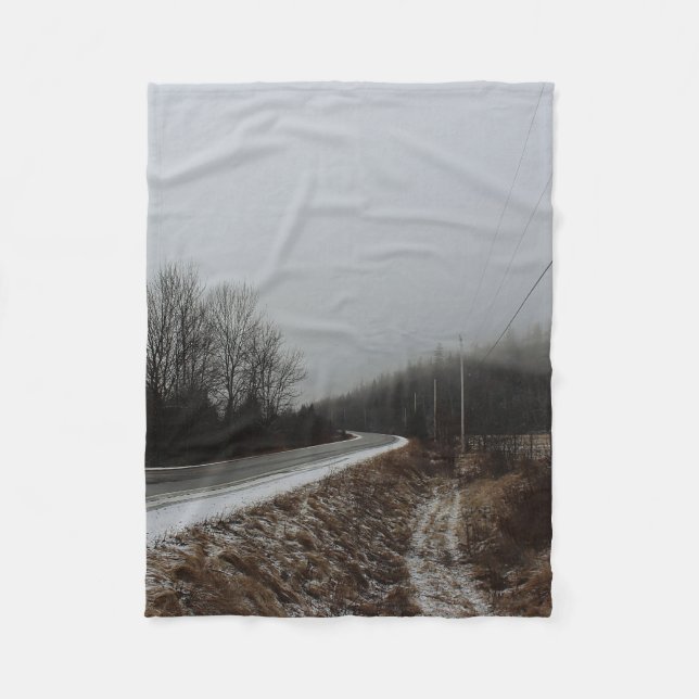 Straße zum Abgrund Fleecedecke (Vorderseite)