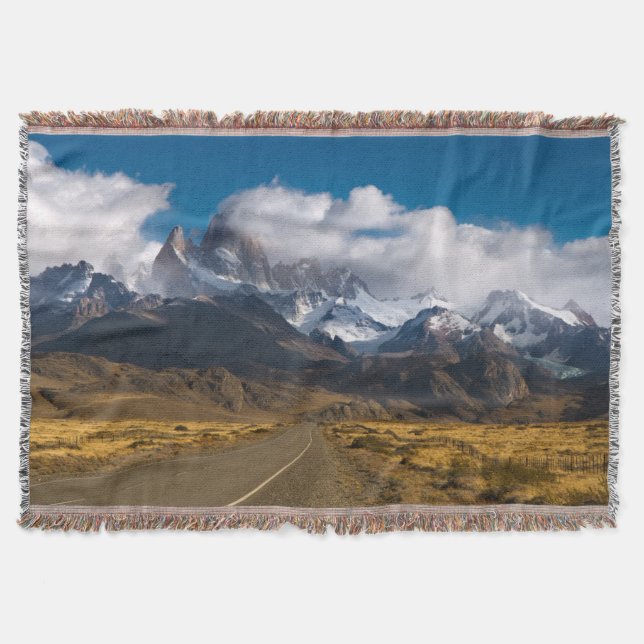 Straße, zum von Fitzroy, Patagonia anzubringen Decke (Vorderseite)