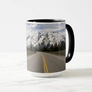 Straße zur Teton-Gebirgskette Tasse