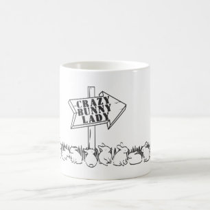 STRASSE ZUR VERRÜCKTEN HÄSCHEN-DAME KAFFEETASSE