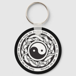 Straße zur Wahrheit Yin Yang Schlüsselanhänger