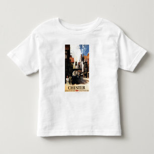 Straßen-Ansicht mit Paar-u. Turm-Uhr-Schiene Kleinkind T-shirt