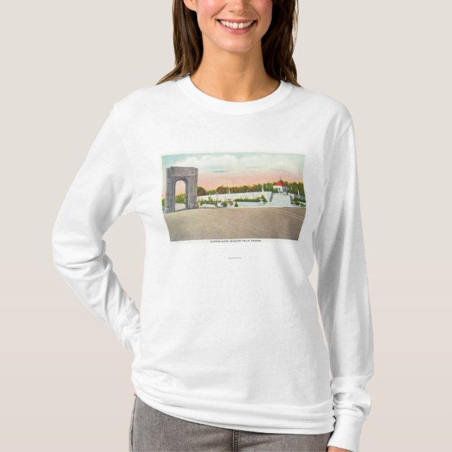 Straßen-Ansicht von Clifton Tor T-Shirt (Vorderseite)