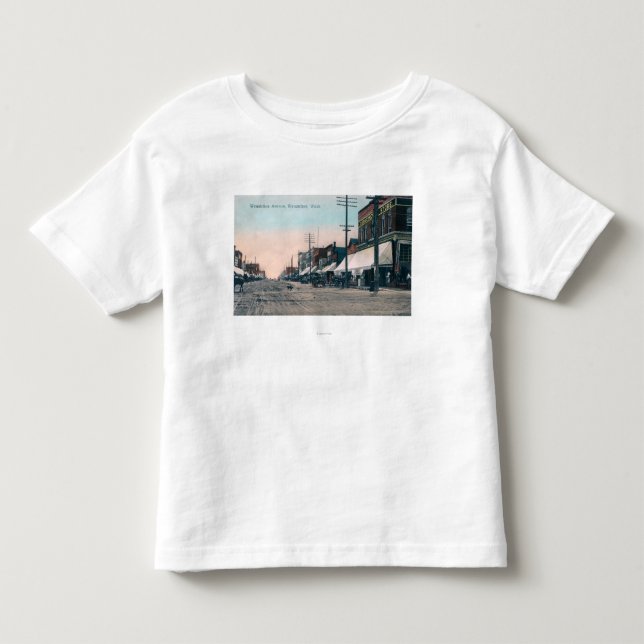 Straßen-Ansicht von Wenatchee Allee Kleinkind T-shirt (Vorderseite)