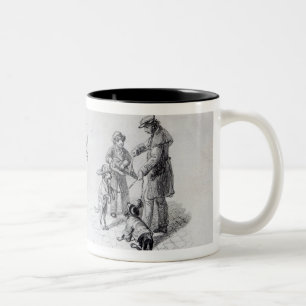 Straßen-Ausführende, c.1839-43 Zweifarbige Tasse