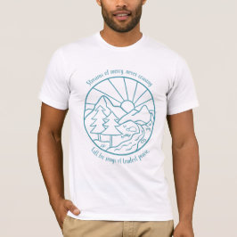 Straßen der Barmherzigkeit Landschaft Blau T-Shirt