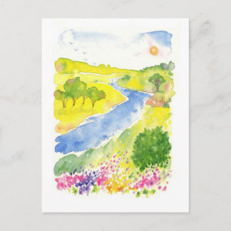 Straßen des Tals Postkarte