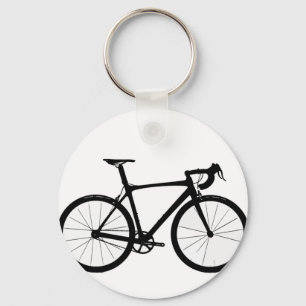 Straßen-Fahrrad-Logo Schlüsselanhänger