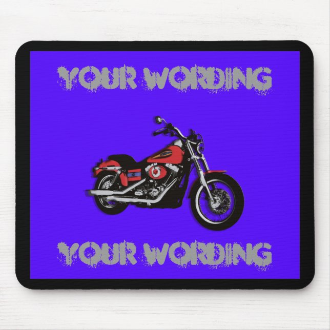 Straßen-Fahrrad mousepad des Motorrades rotes (Vorne)