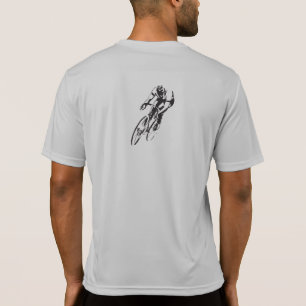 Straßen-Fahrrad-Rennläufer-Rückseite T-Shirt