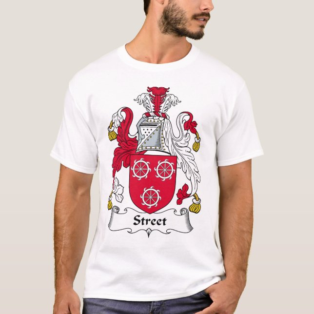 Straßen-Familienwappen T-Shirt (Vorderseite)