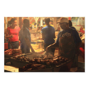 Straßen-Grill beim Lolos, großartiger Fall, St Fotodruck