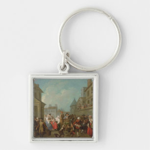 Straßen-Karneval in Paris, 1757 Schlüsselanhänger