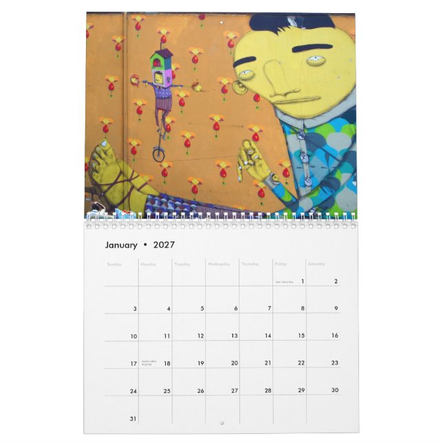 STRASSEN-Kunst Kalender (Jan 2027)