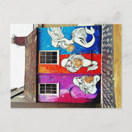 Straßen-Kunst-Postkarte Postkarte