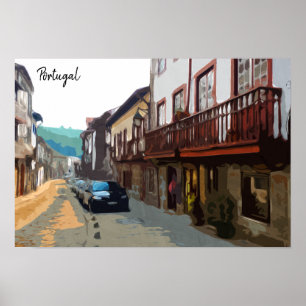 Straßen Portugals Poster