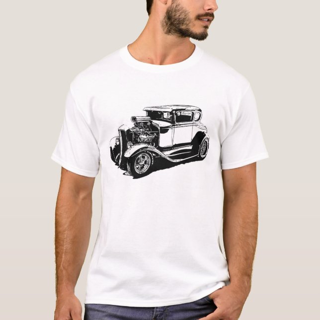 Straßen-Rod-Zeichnen T-Shirt (Vorderseite)