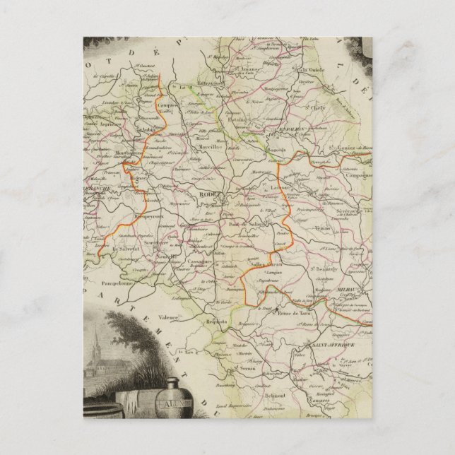 Straßen, Städte, Städte Postkarte (Vorderseite)