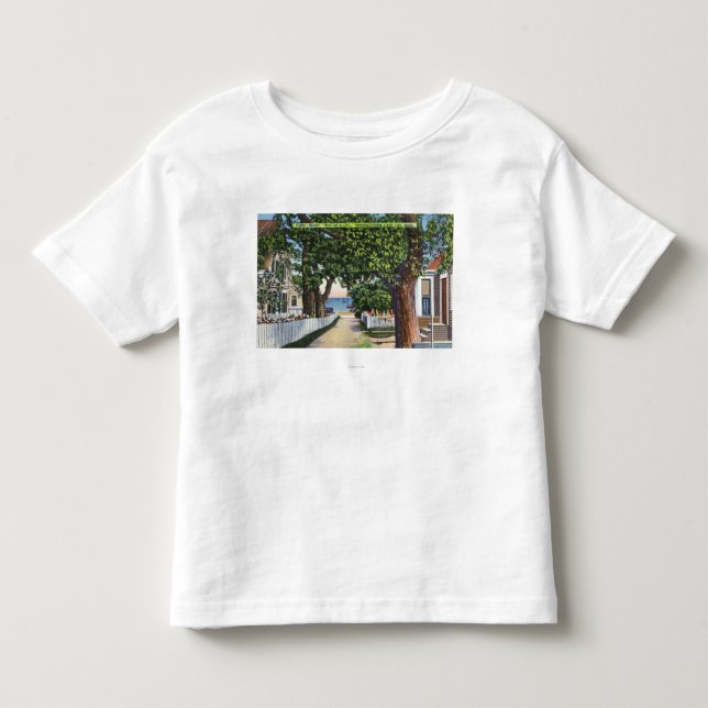 Straßen-Szene der Wohnsitze Kleinkind T-shirt (Vorderseite)