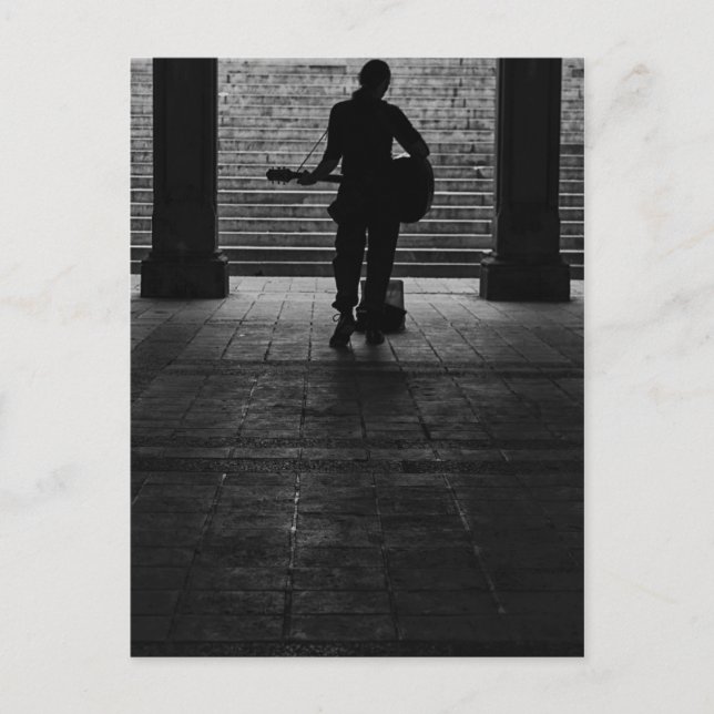 Straßen-Szene des Central Park-NYC Postkarte (Vorderseite)