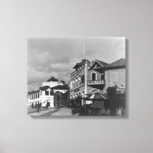 Straßen-Szene in Mombassa Kenia Fotografie Leinwanddruck
