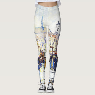 Straßen-Szene Paris Frankreich ganz über Leggings