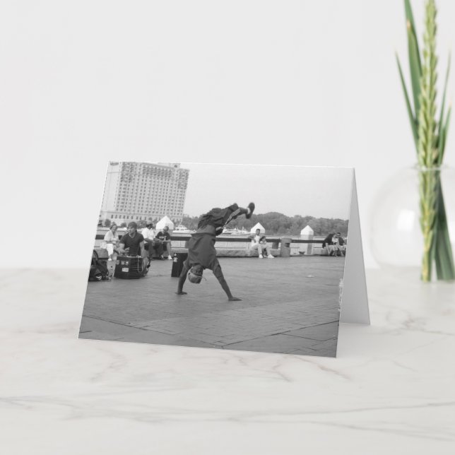 Straßen-Tänzer Karte (Vorderseite)