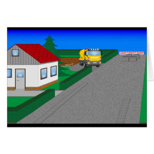 Straßen und Hausbau