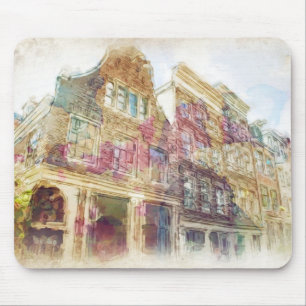 Straßen von altem Amsterdam Mousepad