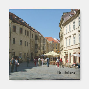 Straßen von Bratislava - Slowakei Magnet