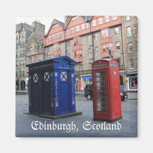 Straßen von Edinburgh, Kühlschrankmagnet Schottlan