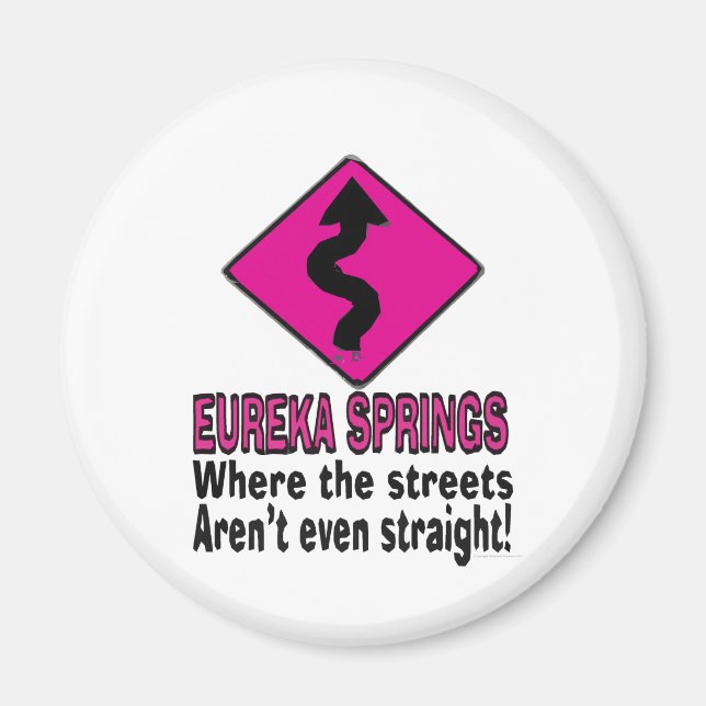 Straßen von Eureka Springs Magnet (Vorne)