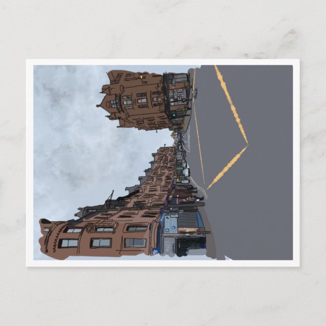 Straßen von Glasgow, Schottland Postkarte (Vorderseite)
