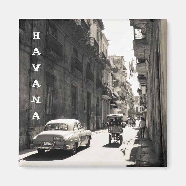 Straßen von Havanna, Kuba Magnet (Vorne)