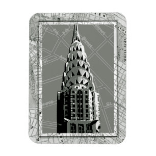 Straßen von New York mit Reich-Staats-Gebäude Magnet