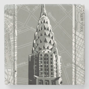 Straßen von New York mit Reich-Staats-Gebäude Steinuntersetzer