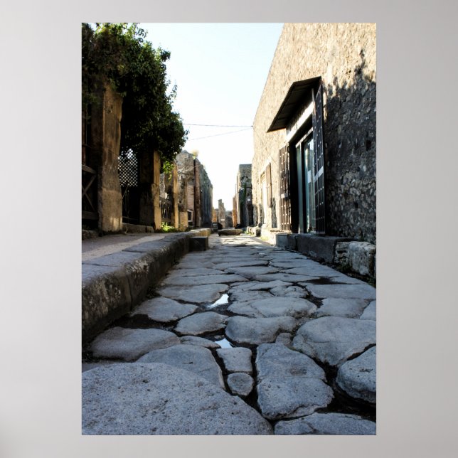 Straßen von Pompeji Poster (Vorne)