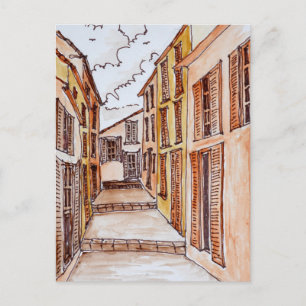 Straßen von Saint-Tropez   Französische Riviera, F Postkarte